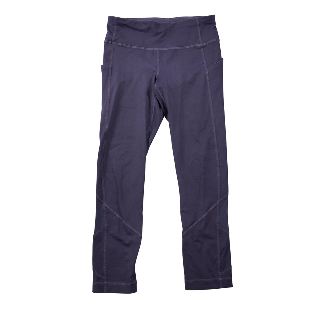 Lululemon Size‎ 4 Pace Revival Crop Capri Leggings Purple Luxtreme Running Pants
